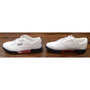 Fila Men's White Leather Sneakers Shoes Size 8 1/2 1FM01173 EUC